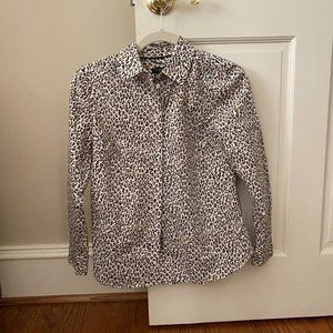 Talbots PP leopard print blouse